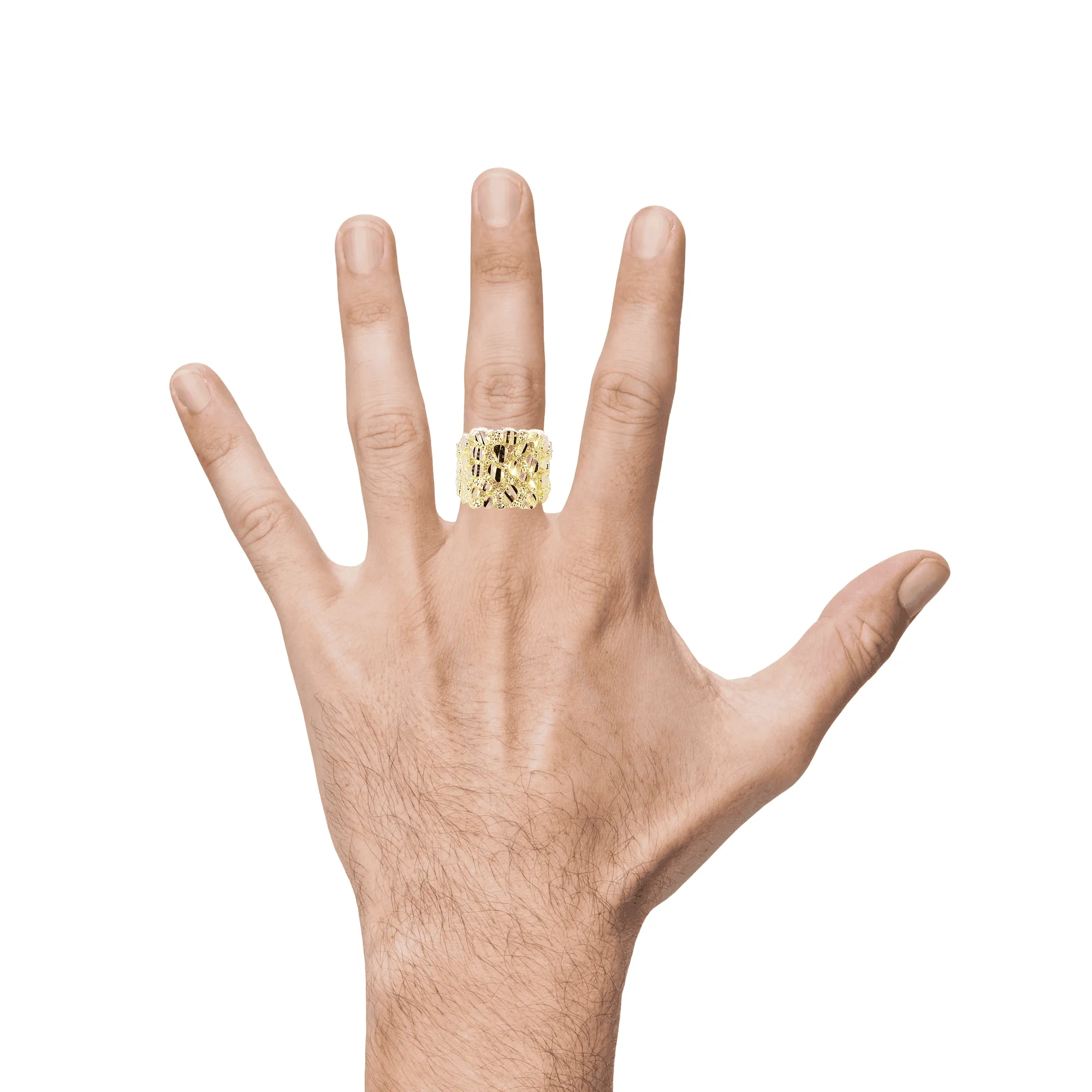 10K Gold Nugget Ring 4.8 Grams