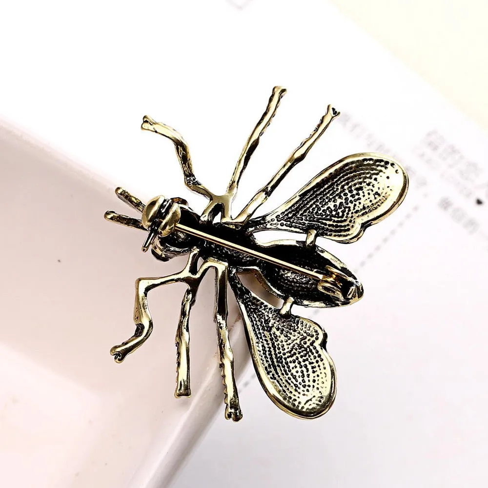 13 Styles High-grade Vintage Fashion Frog Pins Cute Bee Animals Enamel Insect Dog Brooches For Women Party Gift New