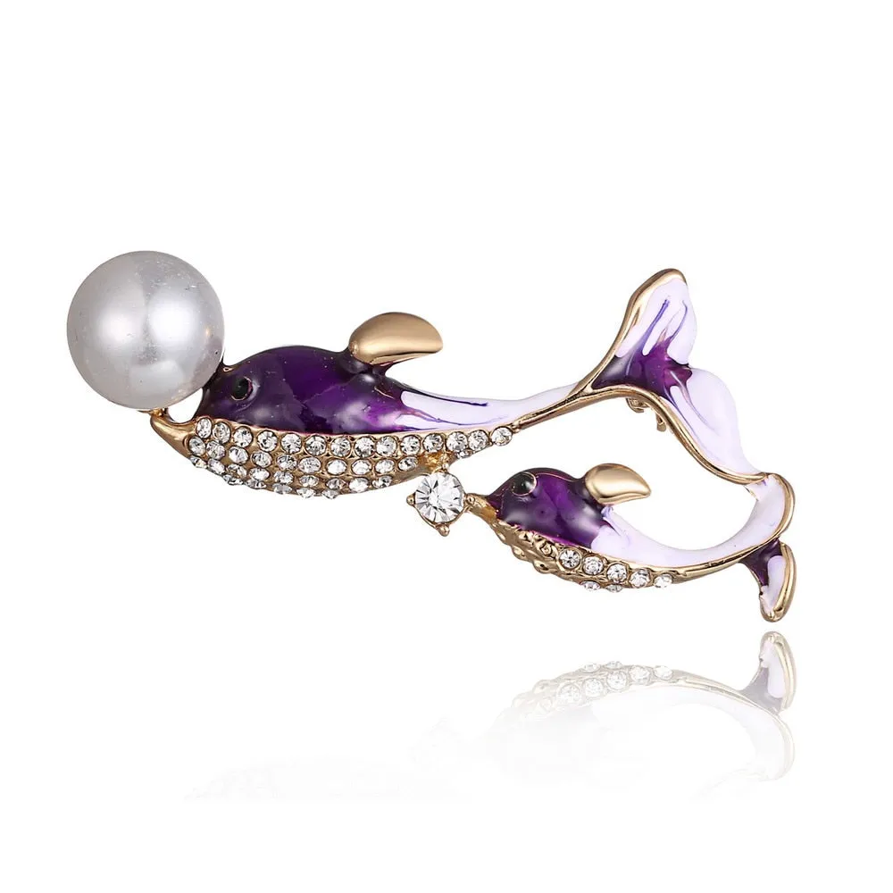 13 Styles High-grade Vintage Fashion Frog Pins Cute Bee Animals Enamel Insect Dog Brooches For Women Party Gift New