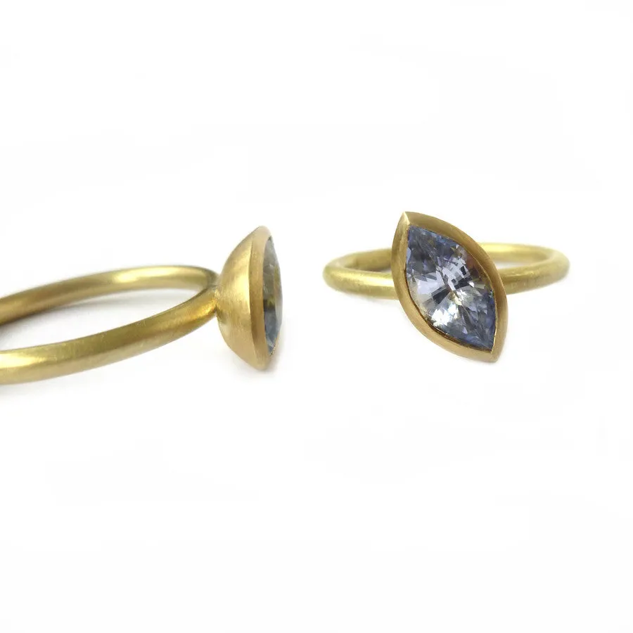 18ct Gold and Sapphire Ring Set