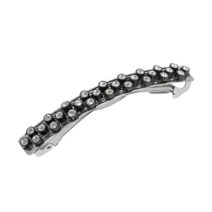 1928 Jewelry Clear Crystals French Hair Barrette