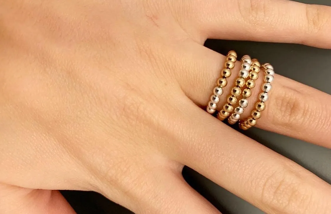 Allison Fiutak Beaded Stretch Rings
