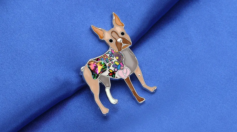 Boston Terrier Dog Brooches Pin Jewelry