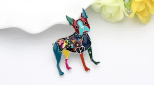 Boston Terrier Dog Brooches Pin Jewelry