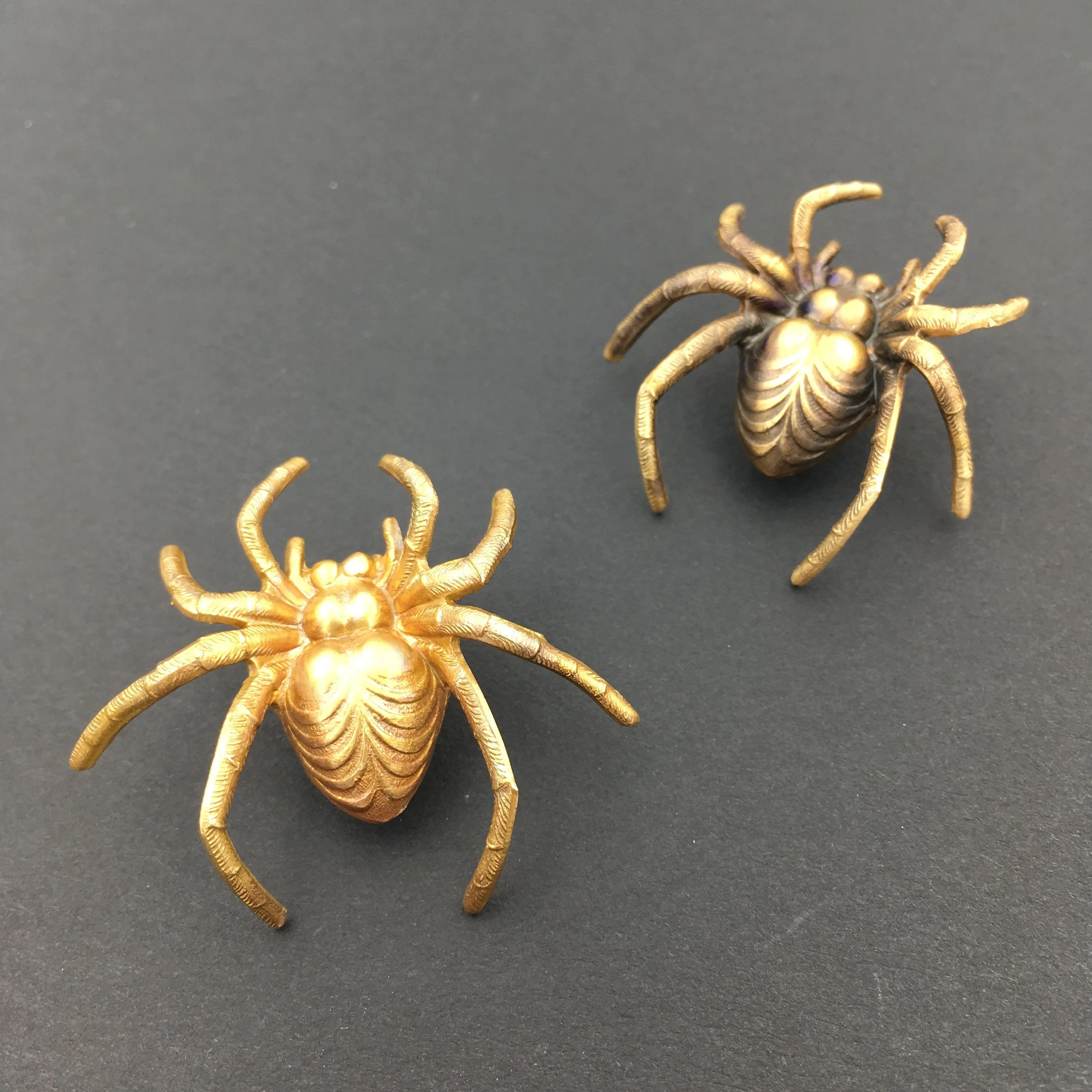 Brass Spider Pin or Brooch