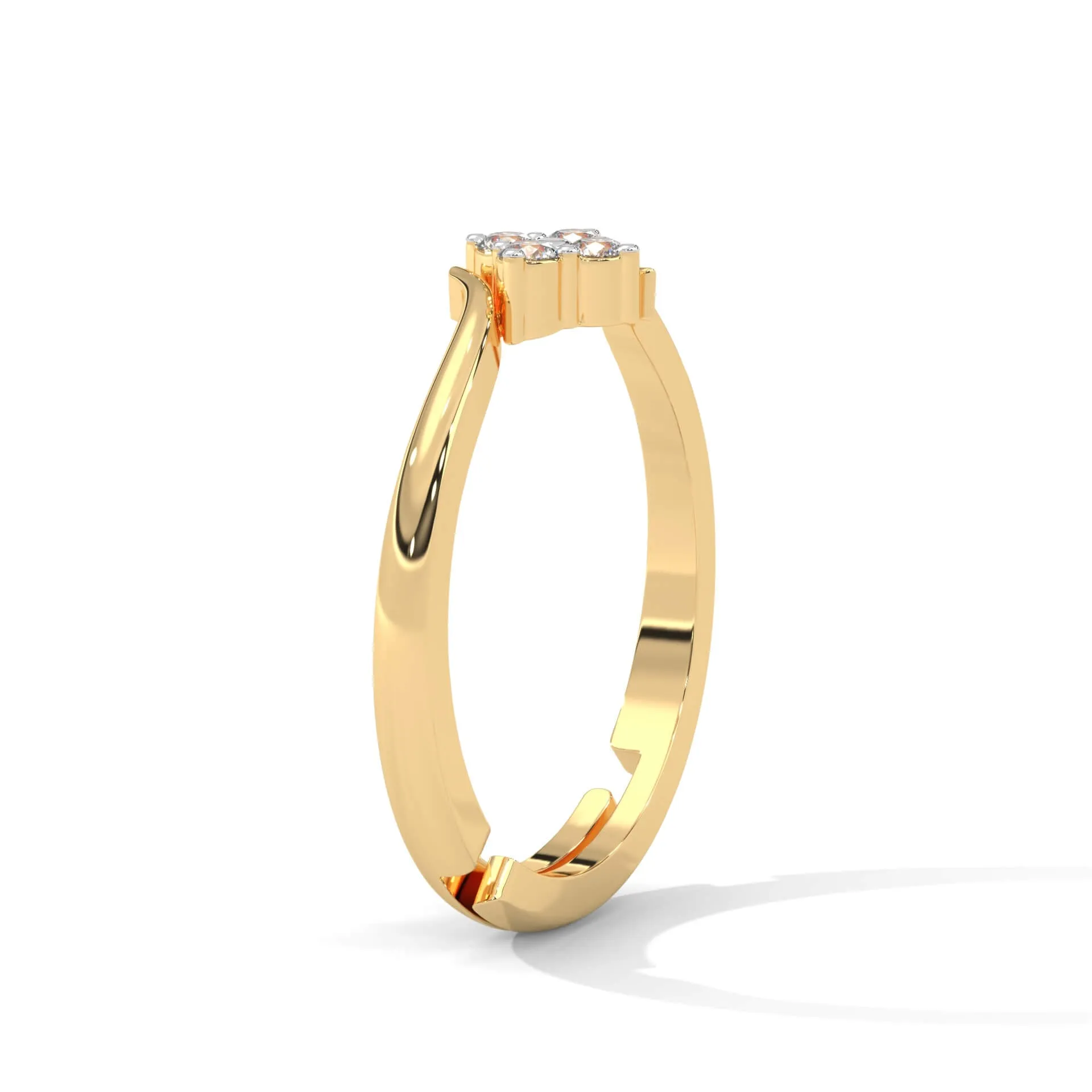 Bruz Silver Adjustable Ring | 22KT Gold Vermeil