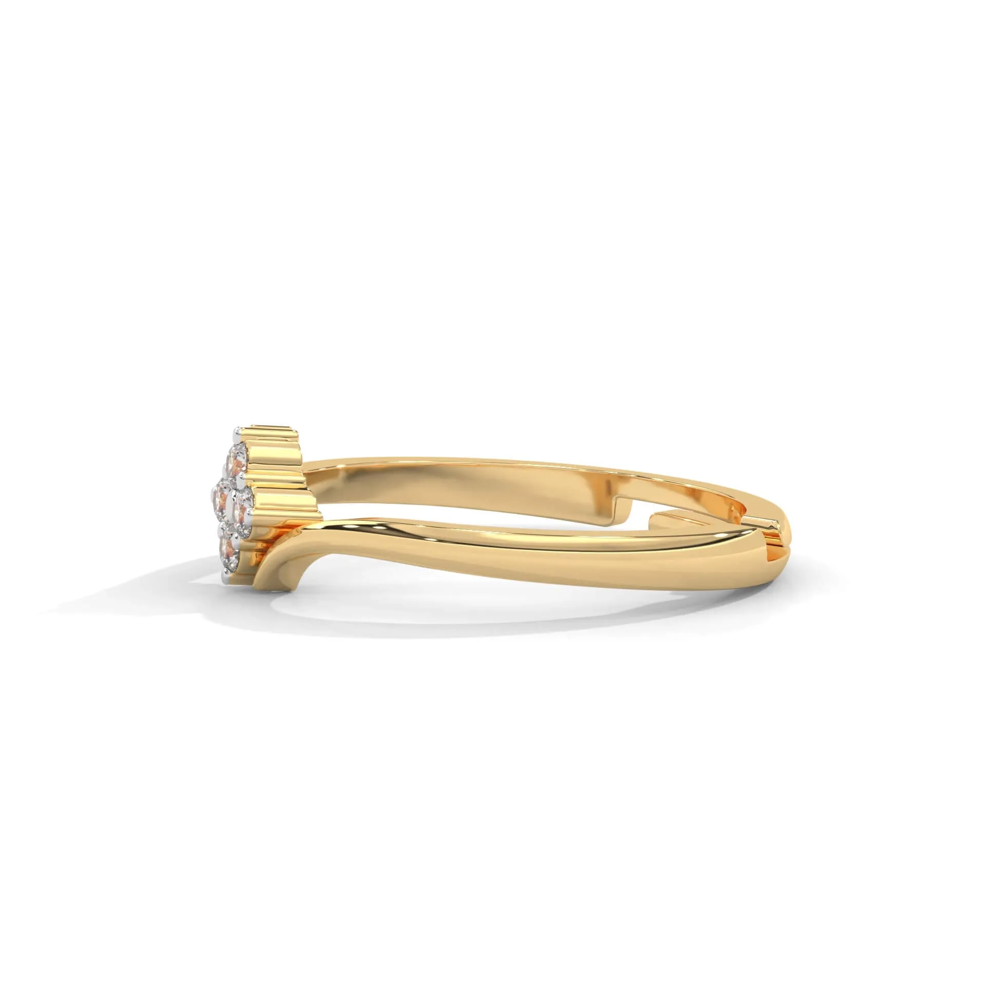 Bruz Silver Adjustable Ring | 22KT Gold Vermeil
