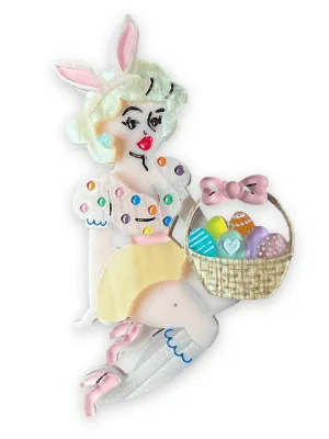 Bunny Belle Brooch by Lipstick & Chrome x Candy Doll Club-FAWN