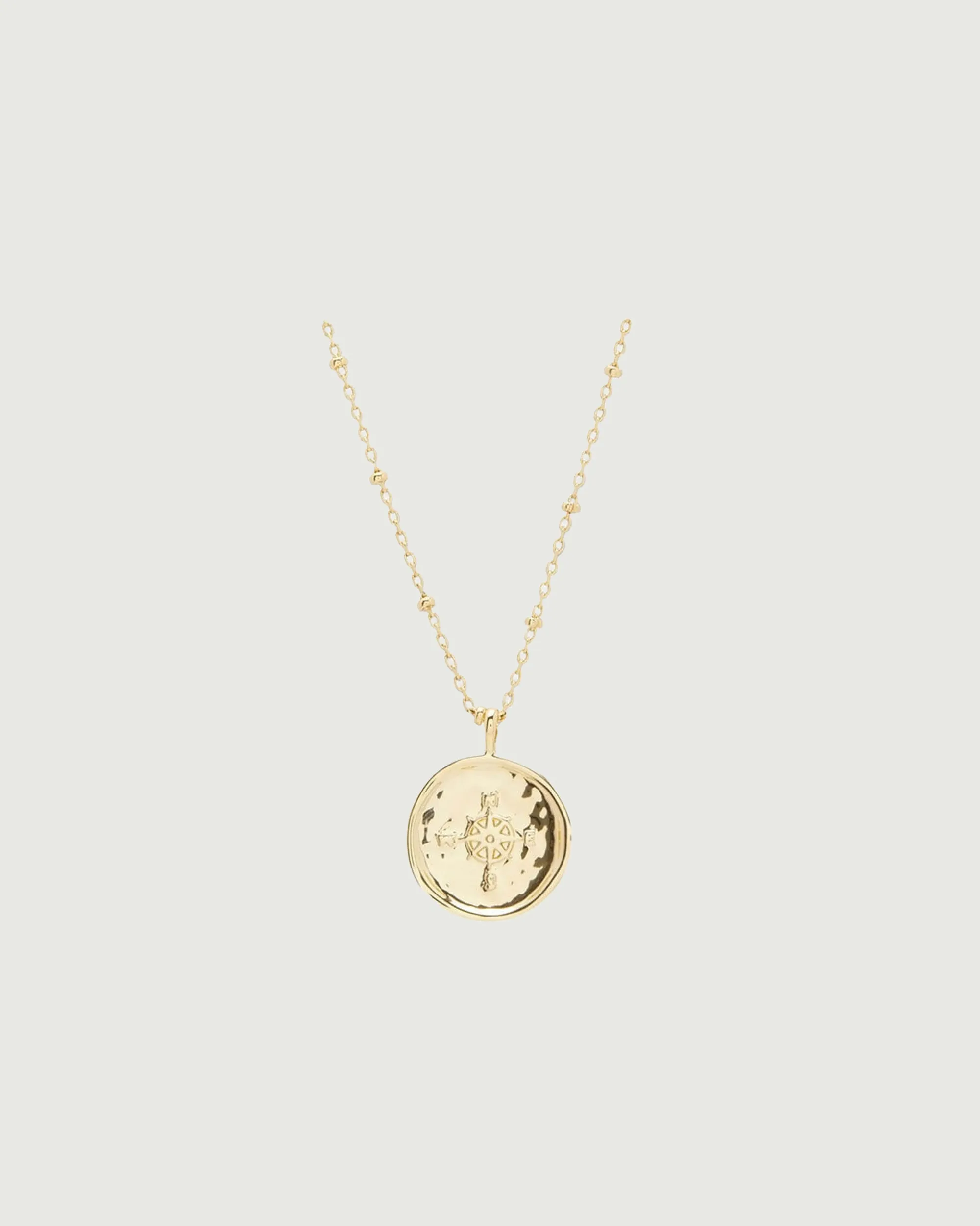 Compass Necklace | Gold
