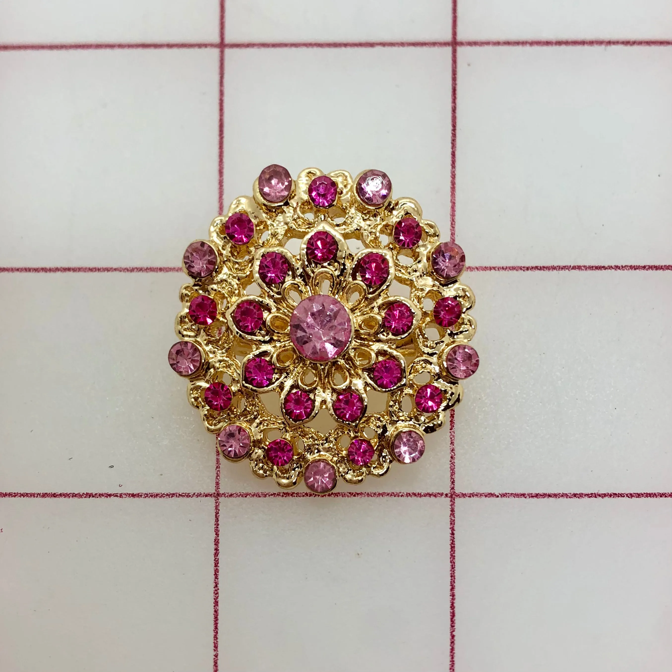 Decorative Gems - Rhinestone Brooch/Tiara Embellishments - 1.25-inch
