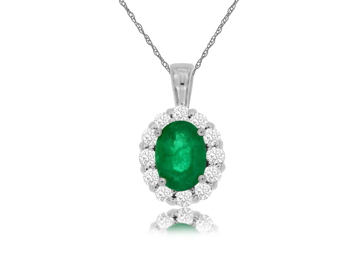 Emerald & Diamond Pendant