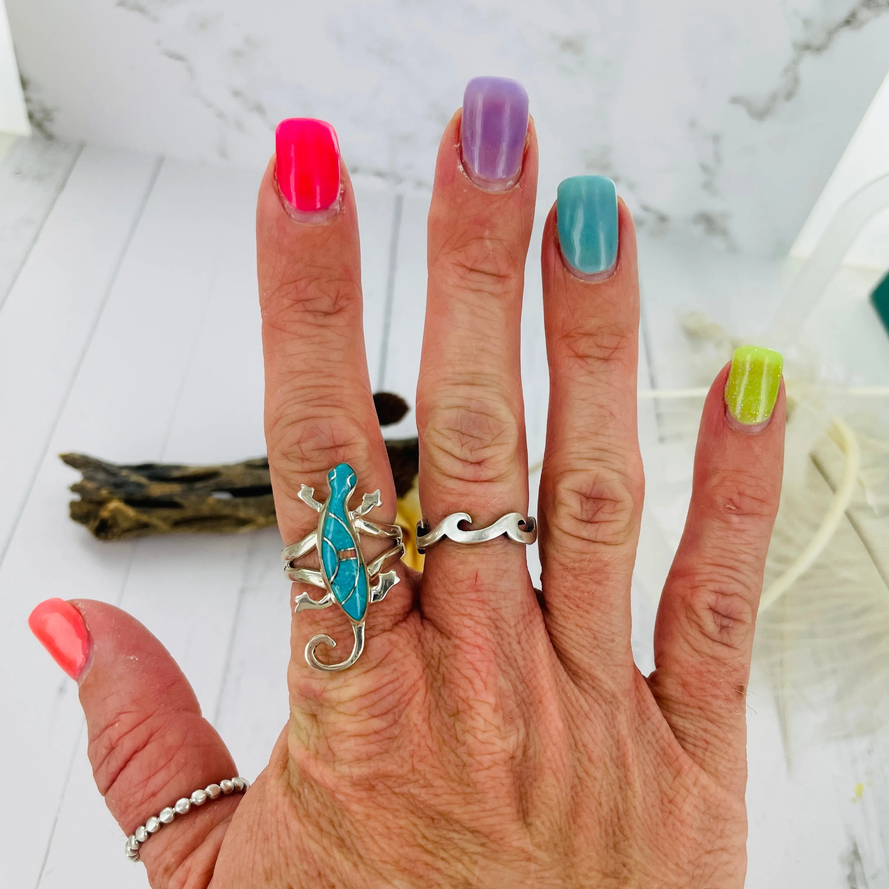 Gecko Turquoise Ring