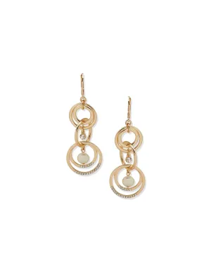 Gold Linked Linear Earring