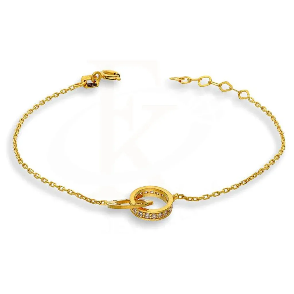 Gold Rings Bracelet 21KT - FKJBRL21K2277