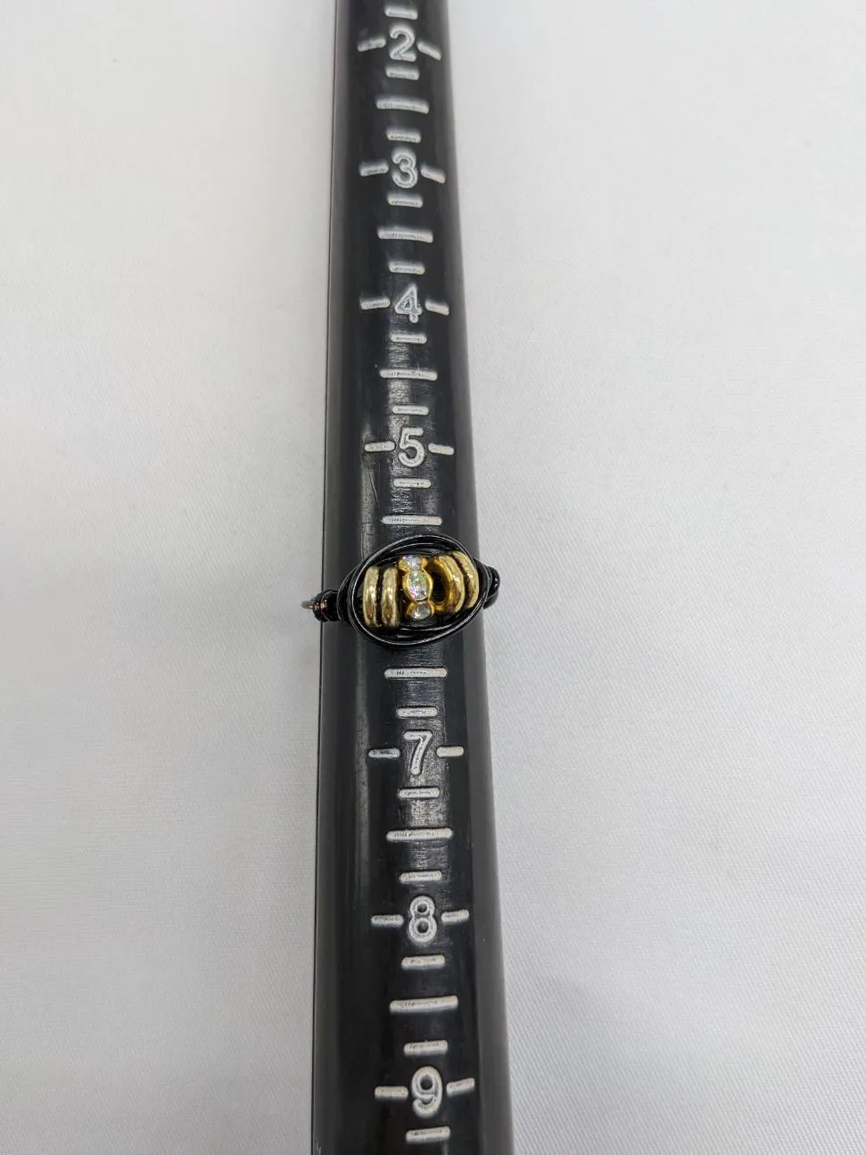 Gold Rings on Black Ring