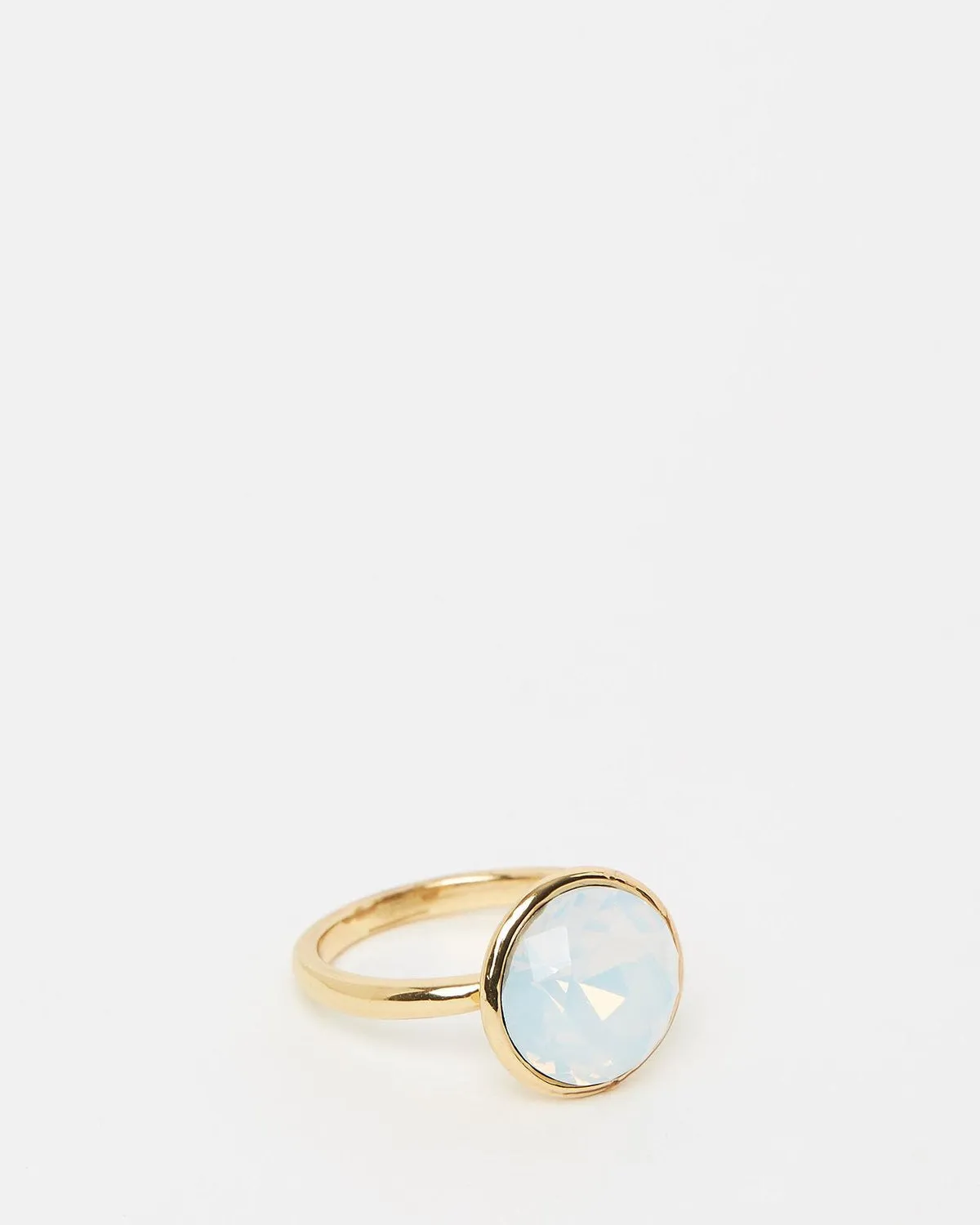Izoa Triple Trouble Set of Three Ring Gold Opal