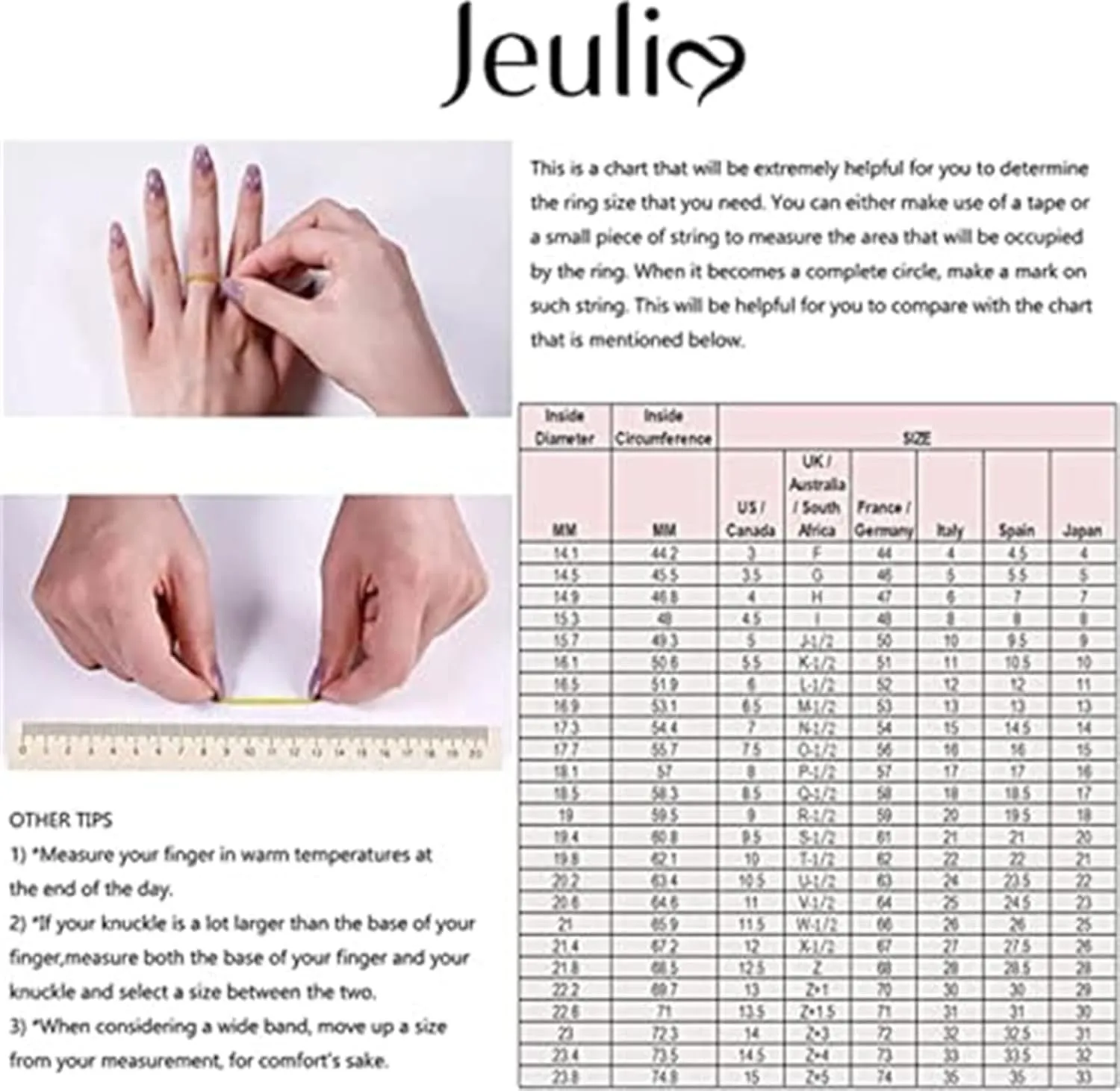 Jeulia 2 Carat Vintage Milgrain Engagement Ring Women 925 Sterling Silver Black Diamond Wedding Rings Round Cut CZ Cubic Zirconia Eternity Rings with 0.46 Ct White Diamond Valentine Gift