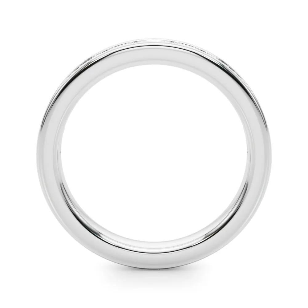 Ladies Sidestone Wedding Band 51256