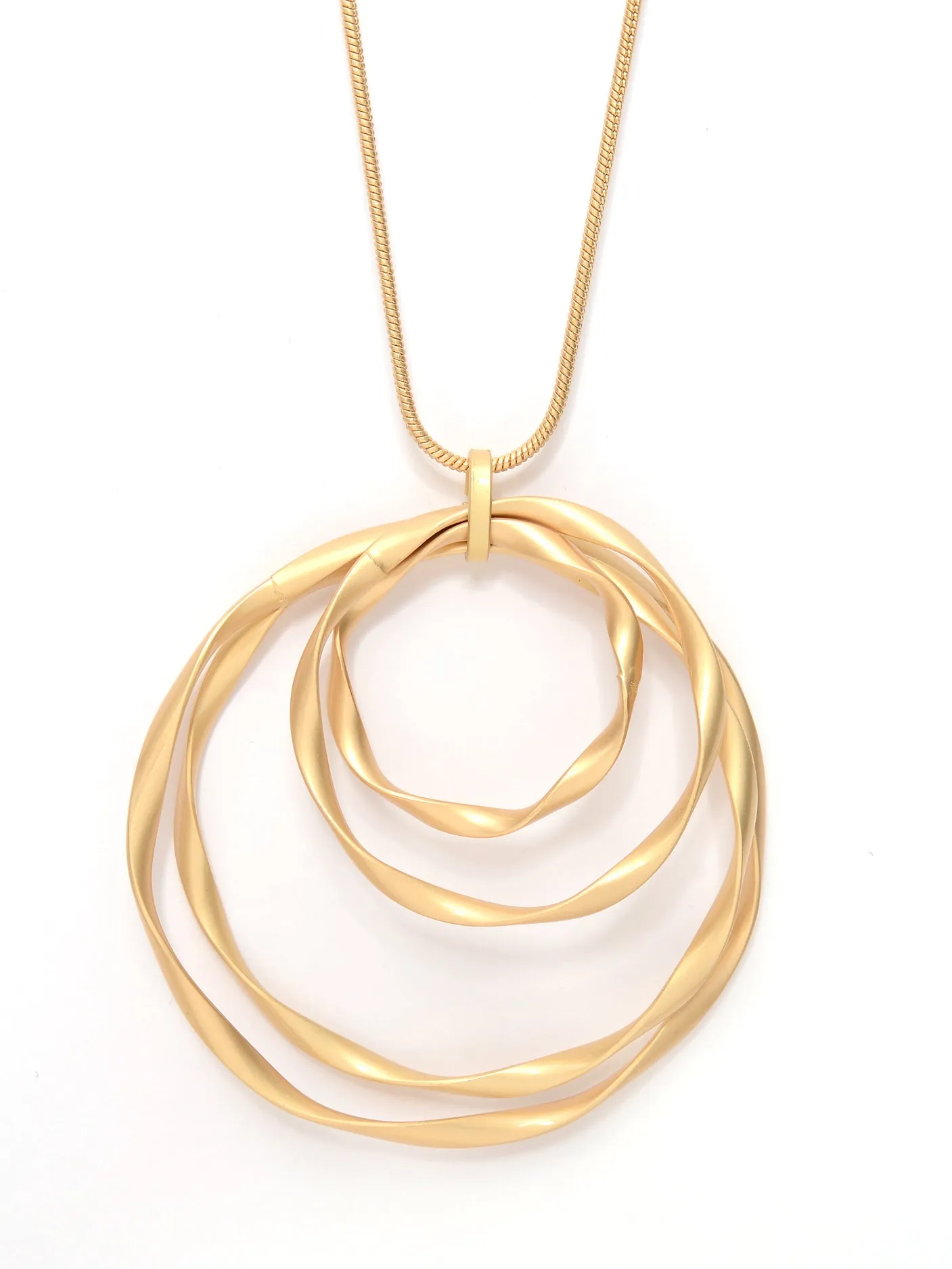 Layered Rings Necklace