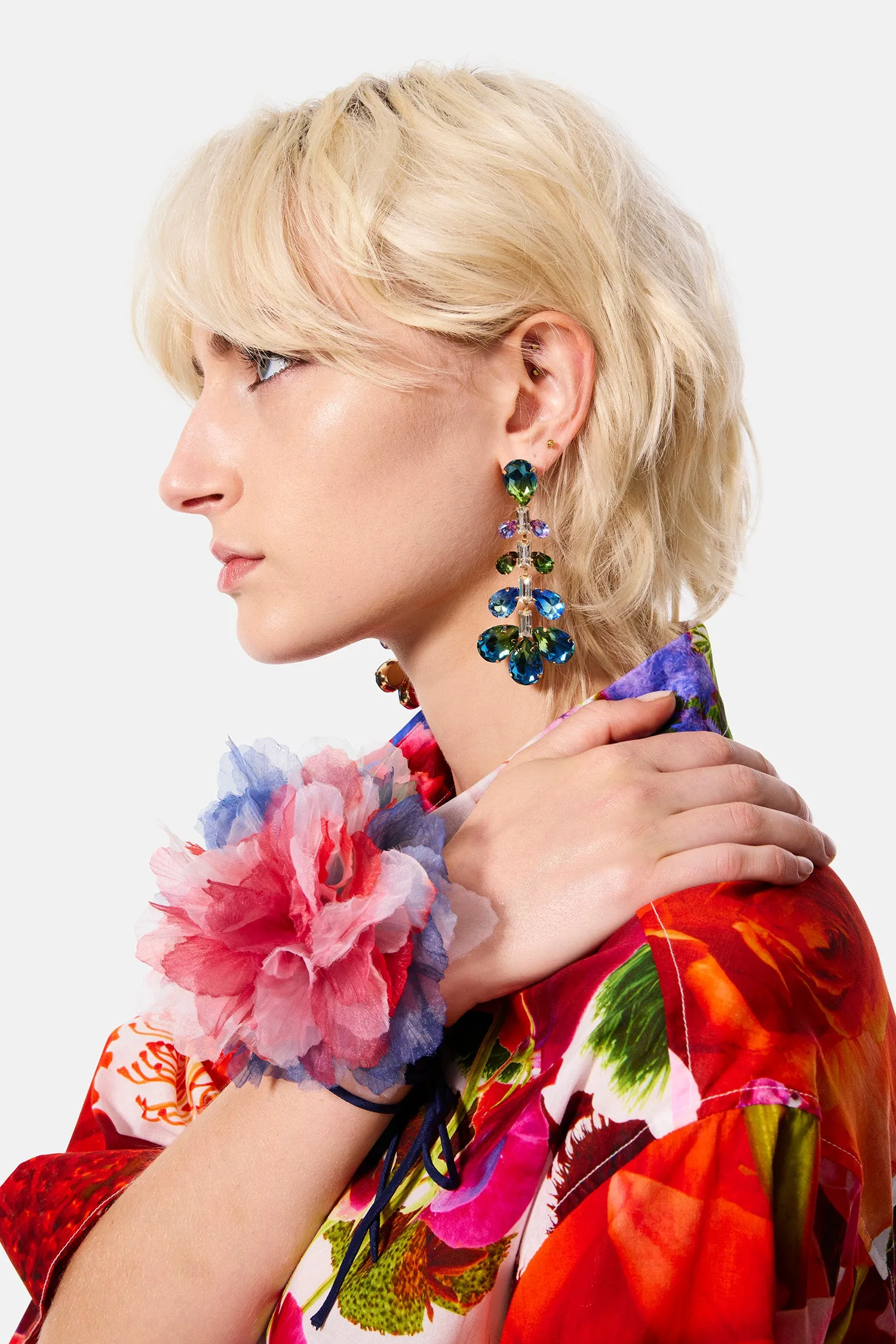 maidenhair drop earrings