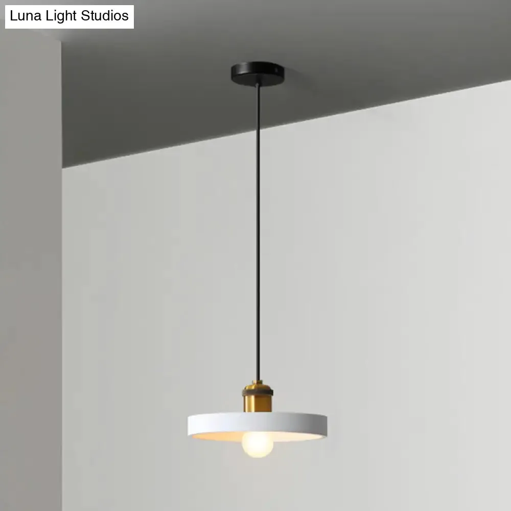 Minimalist Geometric Pendant Light - Single Resin-Cement Dining Room Suspension Fixture
