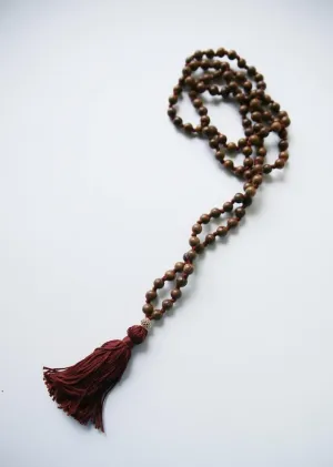 Natural Rosewood 6mm 108 Mala Beads, Spiritual, Meditation Beads, Reiki, Japa Mala, Buddhist Prayer Beads, Yoga Bracelet, healing beads LKMALA-RRGU-2589