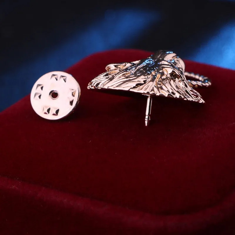 New Retro Animal Lion Head Brooch