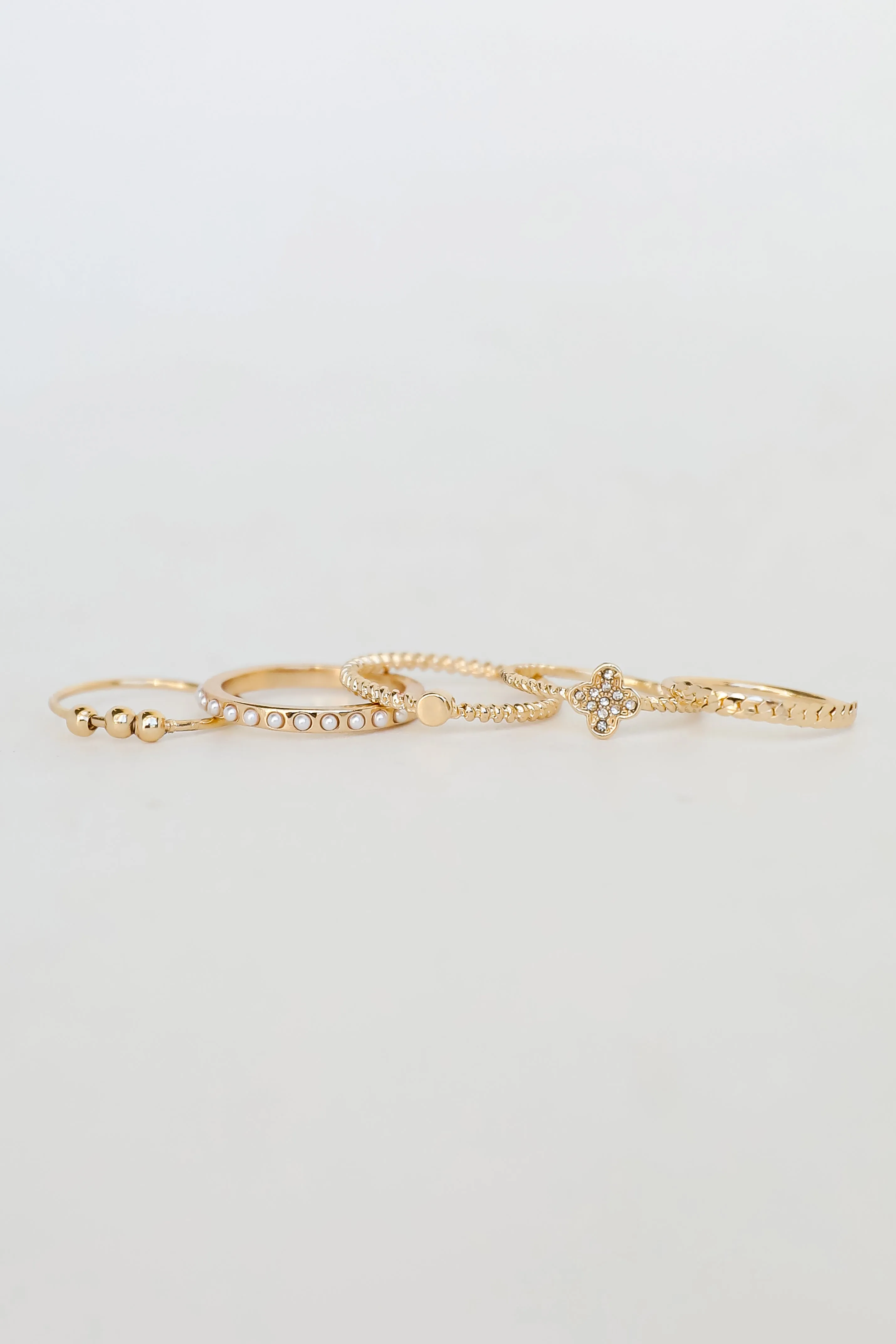 Nicole Gold Ring Set