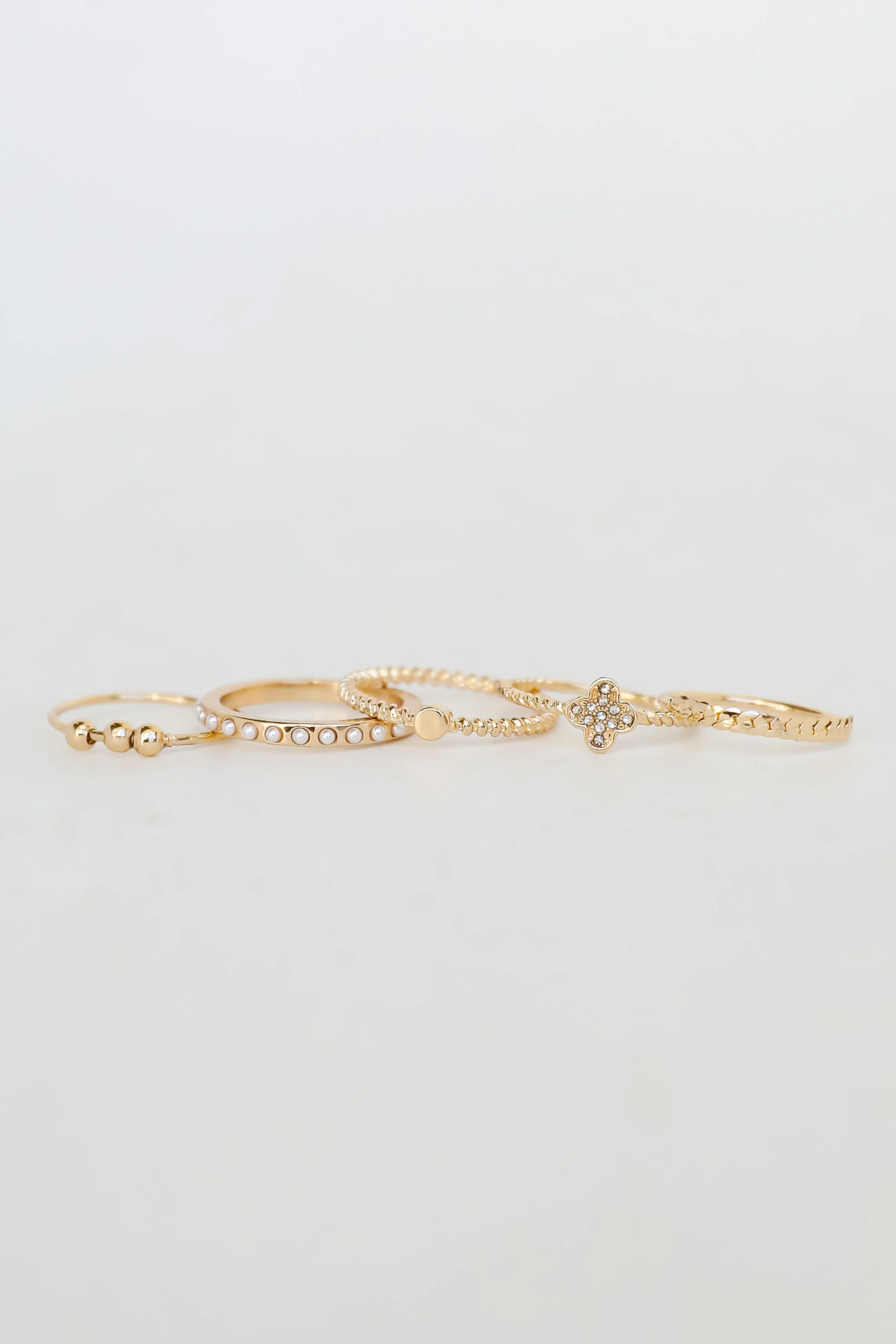 Nicole Gold Ring Set