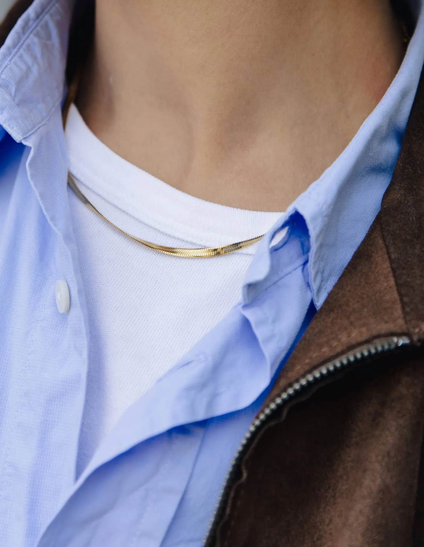 Nordic Muse Snake Chain Gold Necklace