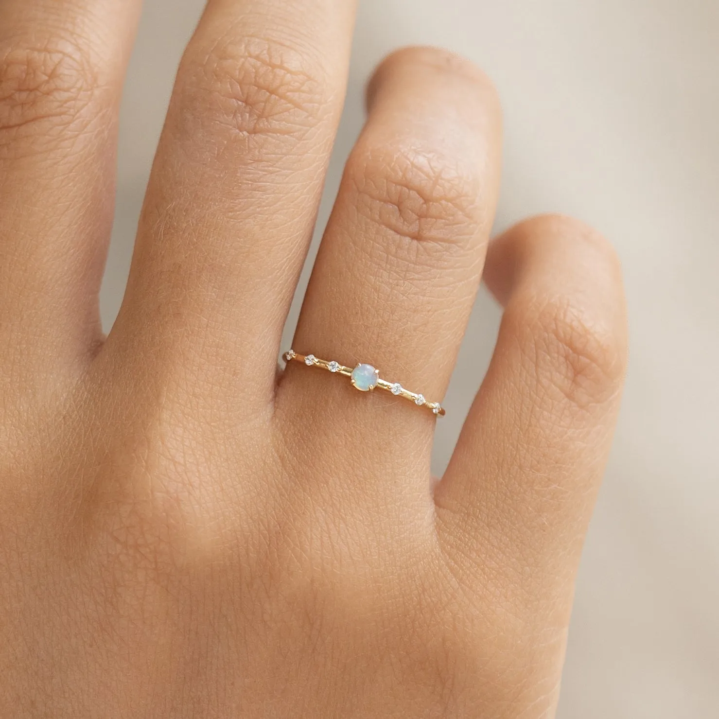 Opal and Diamond Ring - Jules