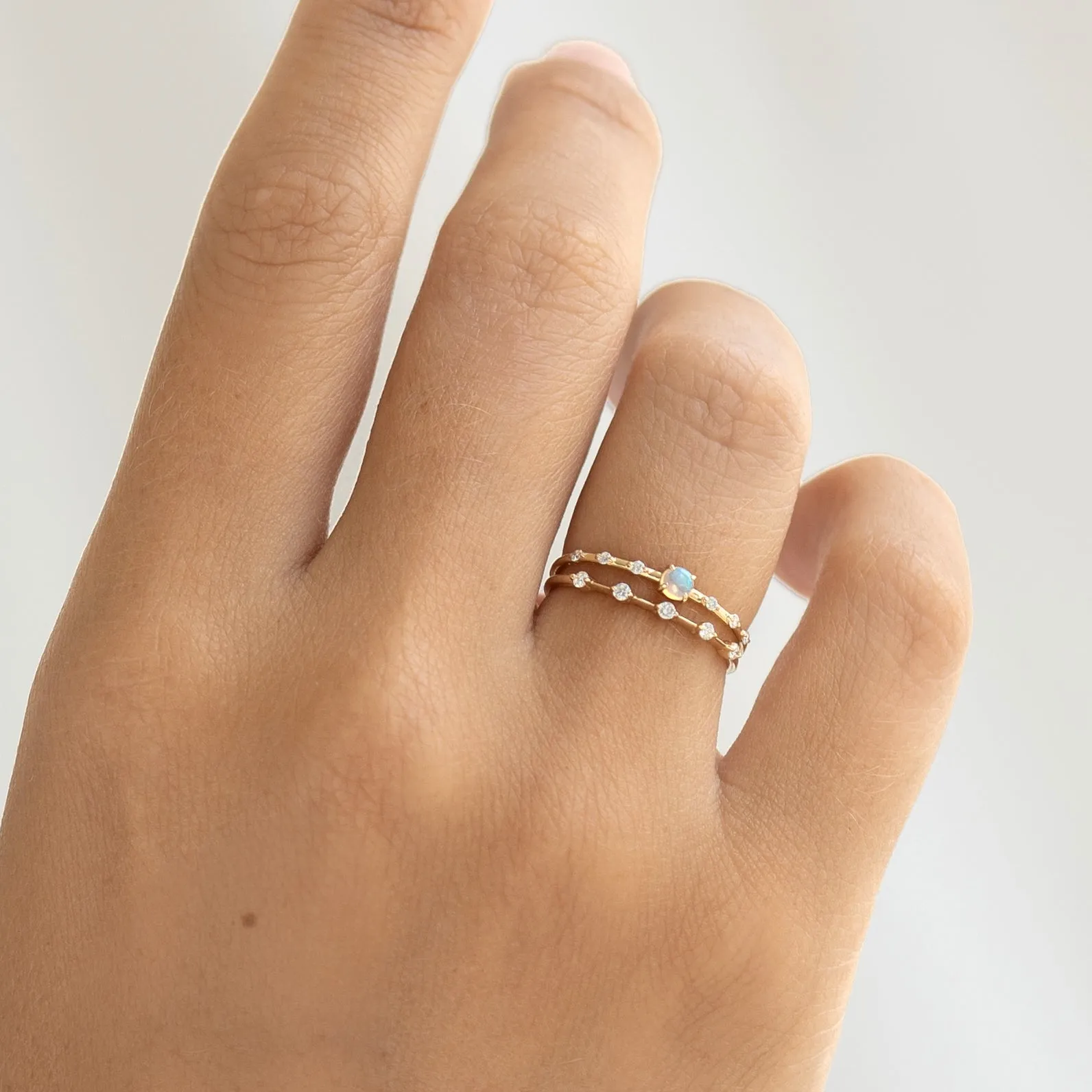 Opal and Diamond Ring - Jules