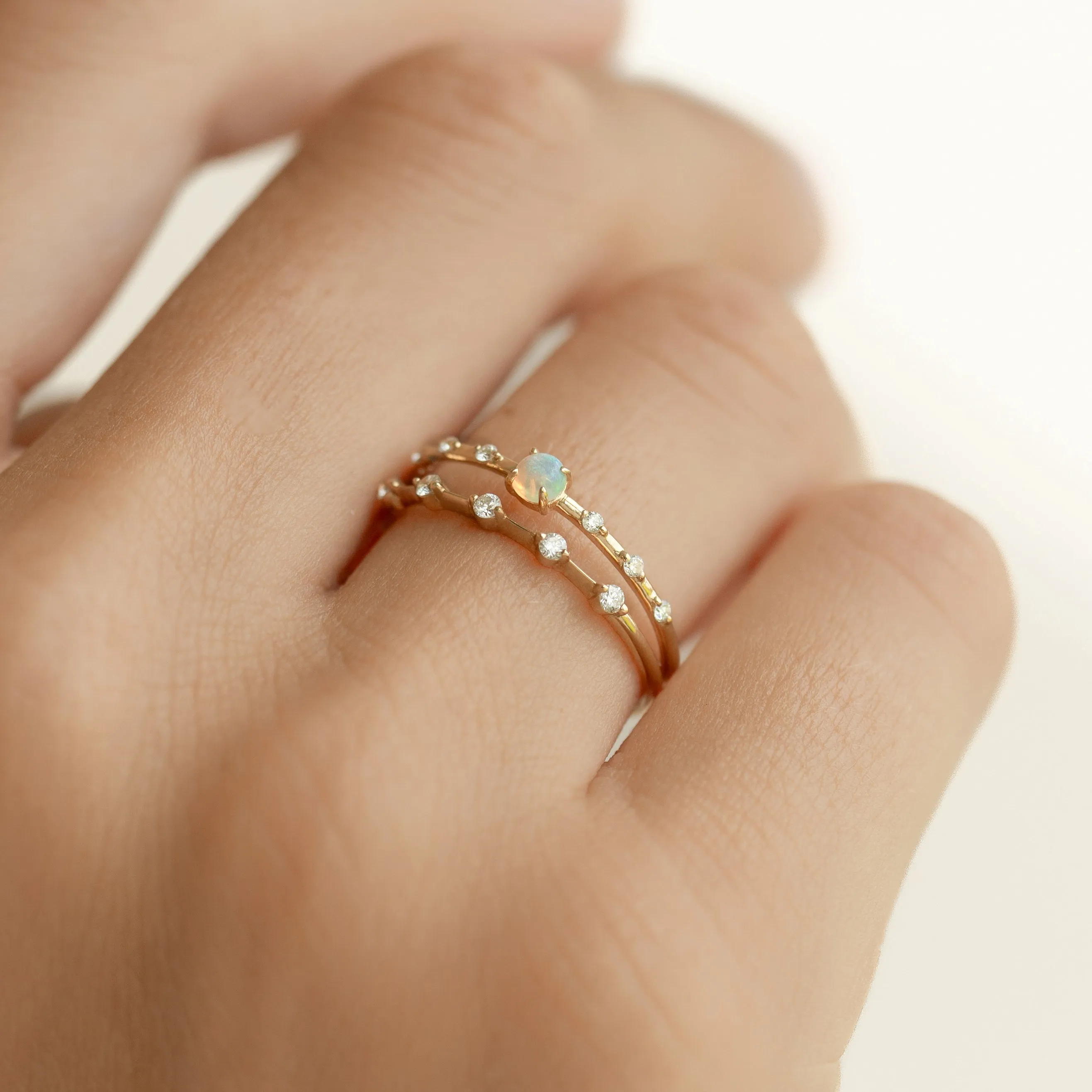 Opal and Diamond Ring - Jules