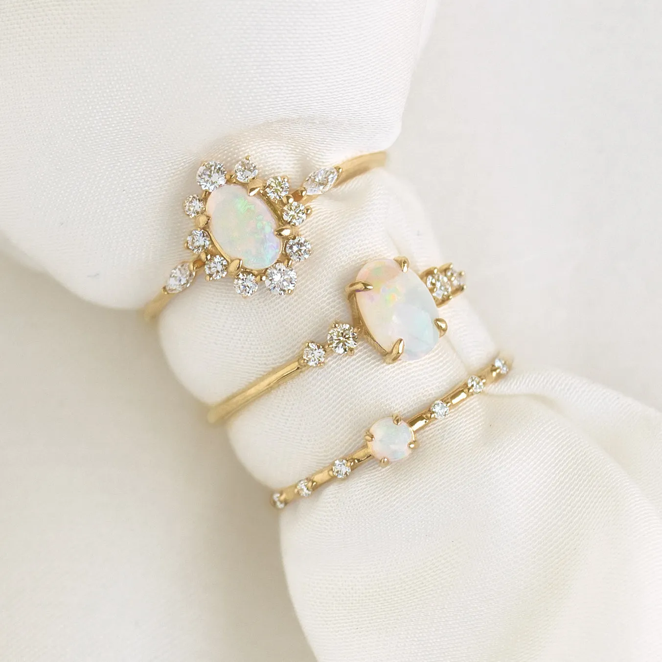 Opal and Diamond Ring - Jules