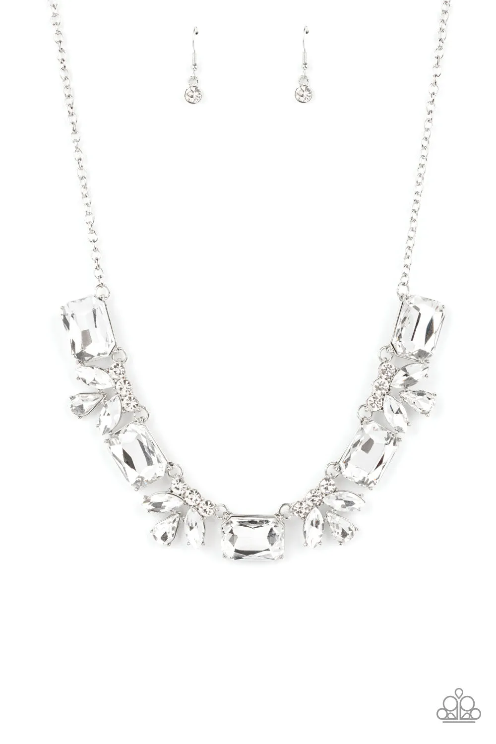Paparazzi Long Live Sparkle - White Necklace