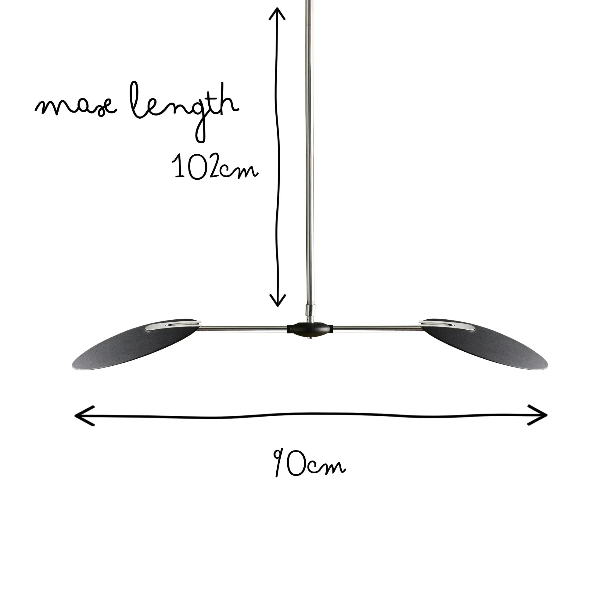 Sione pendant light in black