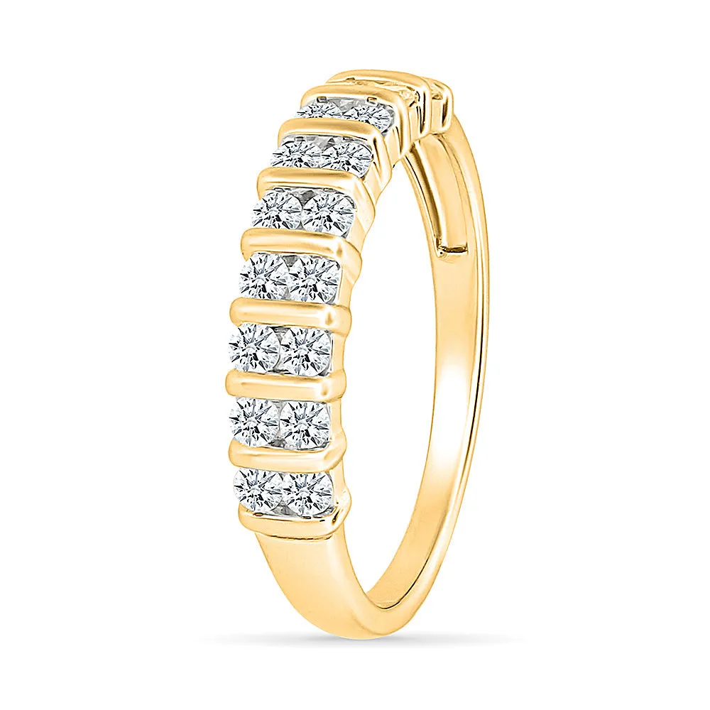 Sparkling Diamond Band Ring