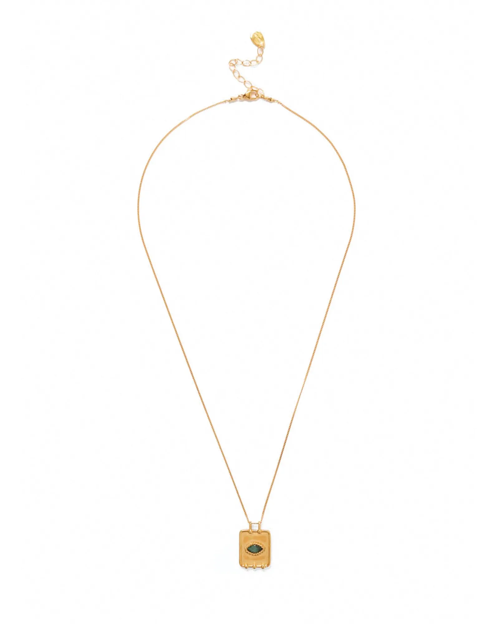 Twist Evil Eye Charm Necklace