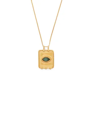 Twist Evil Eye Charm Necklace