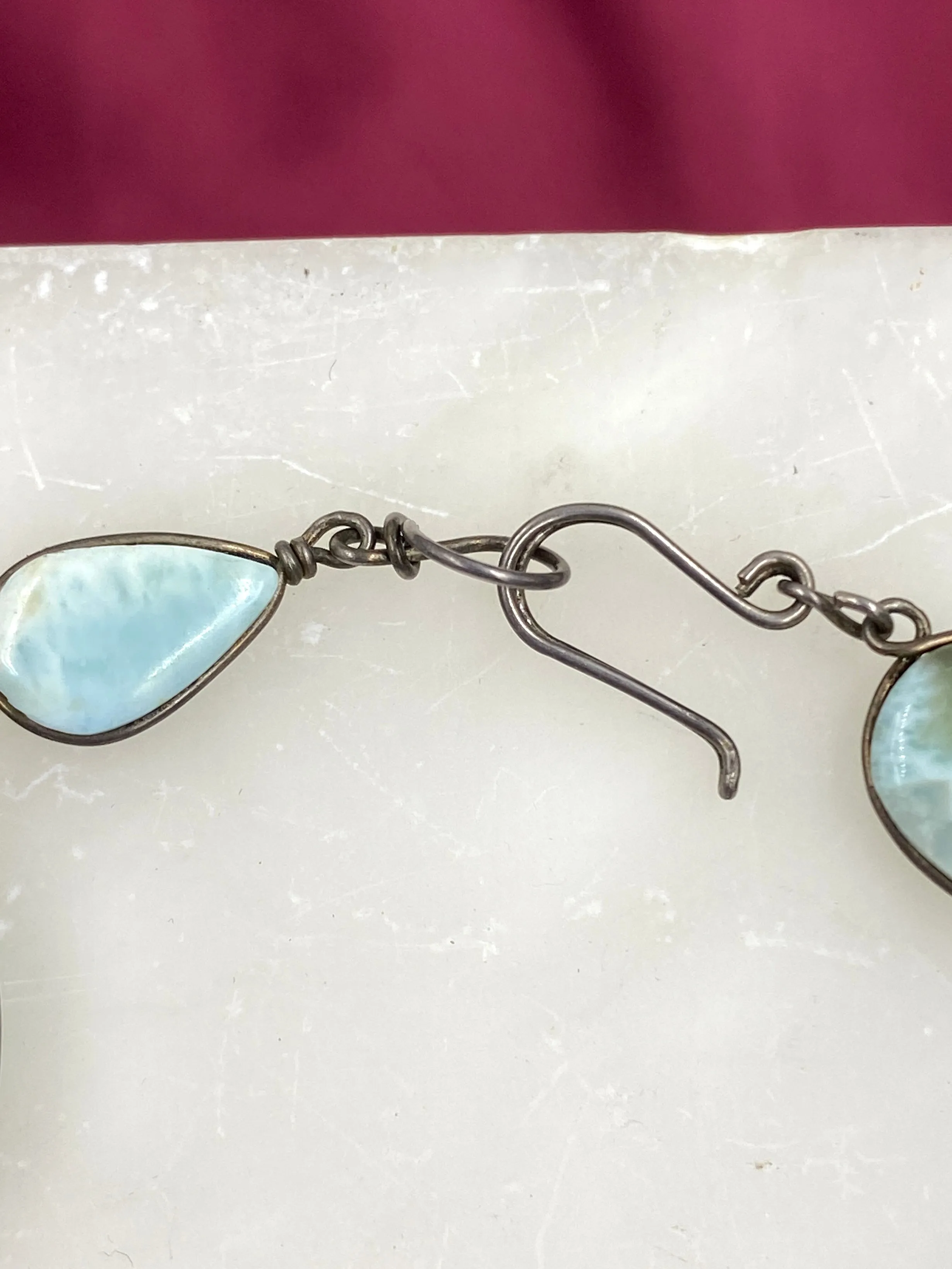Vintage Blue Larimar Stone Bracelet
